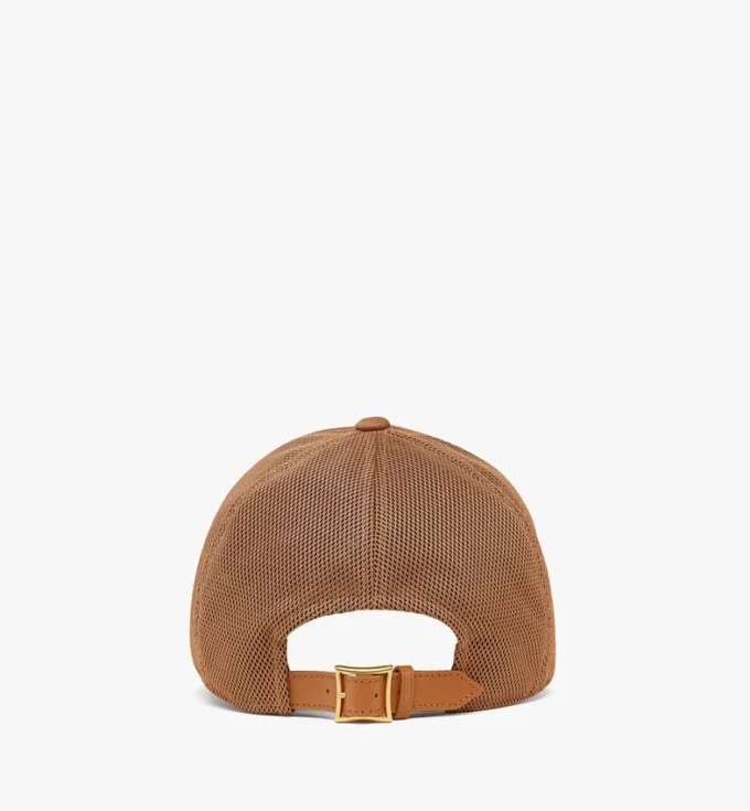 Diamond Cap in Cotton and Monogram Print Leather