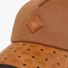Diamond Cap in Cotton and Monogram Print Leather