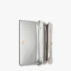 Diamond Chain Wallet in Metallic Mirror Leather
