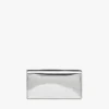 Diamond Chain Wallet in Metallic Mirror Leather