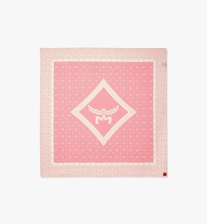 Diamond Monogram Scarf in Organic Silk Diamond Monogram Scarf in Organic Silk