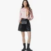 Diamond Shoulder Bag in Visetos Leather Mix Diamond Shoulder Bag in Visetos Leather Mix