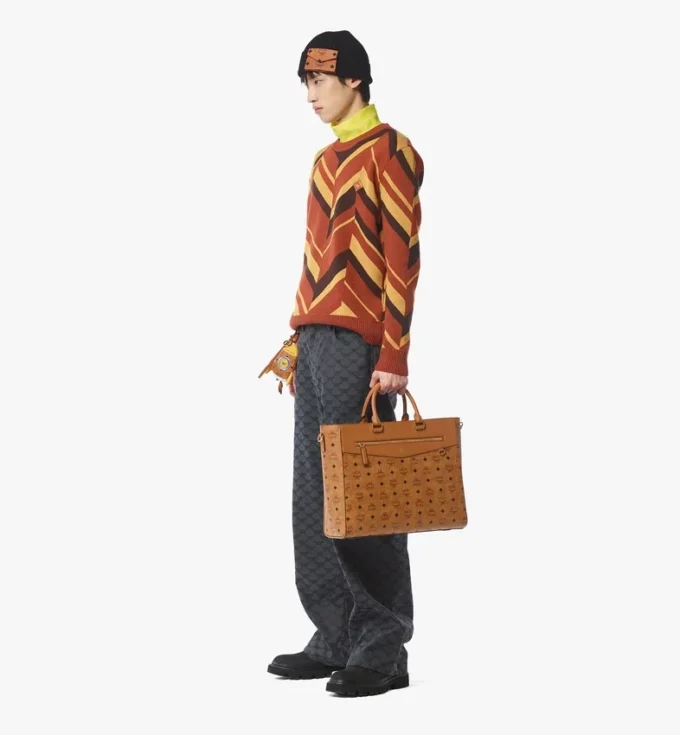 Diamond Tote in Visetos
