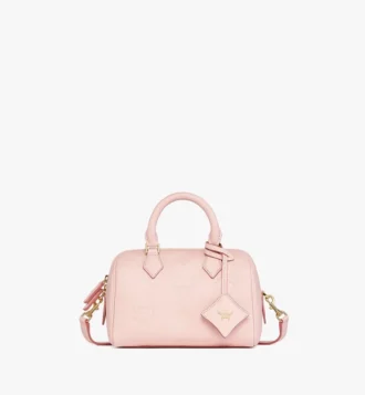 Ella Boston Bag in Maxi Monogram Leather