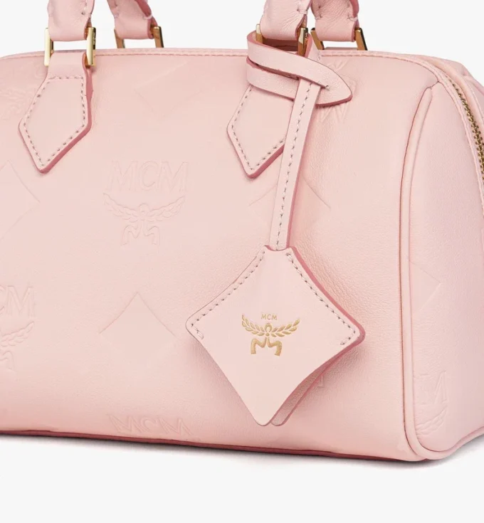 Ella Boston Bag in Maxi Monogram Leather Ella Boston Bag in Maxi Monogram Leather
