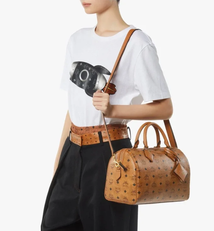 Ella Boston Bag in Visetos Ella Boston Bag in Visetos