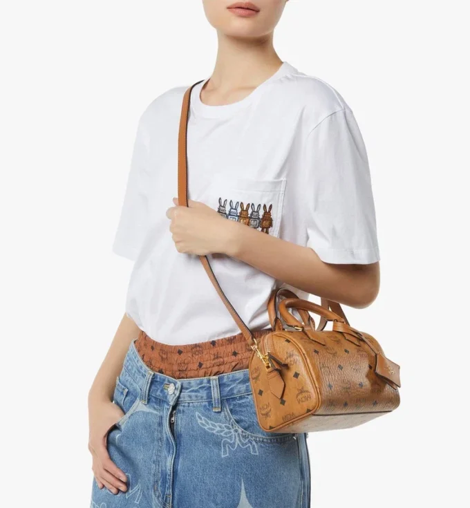 Ella Boston Bag in Visetos Ella Boston Bag in Visetos