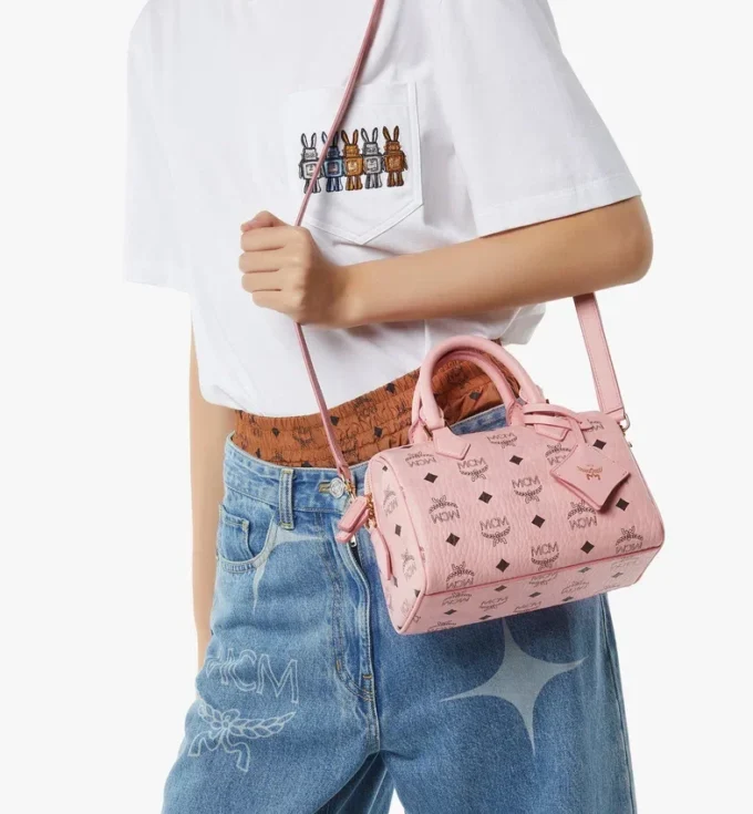 Ella Boston Bag in Visetos Ella Boston Bag in Visetos