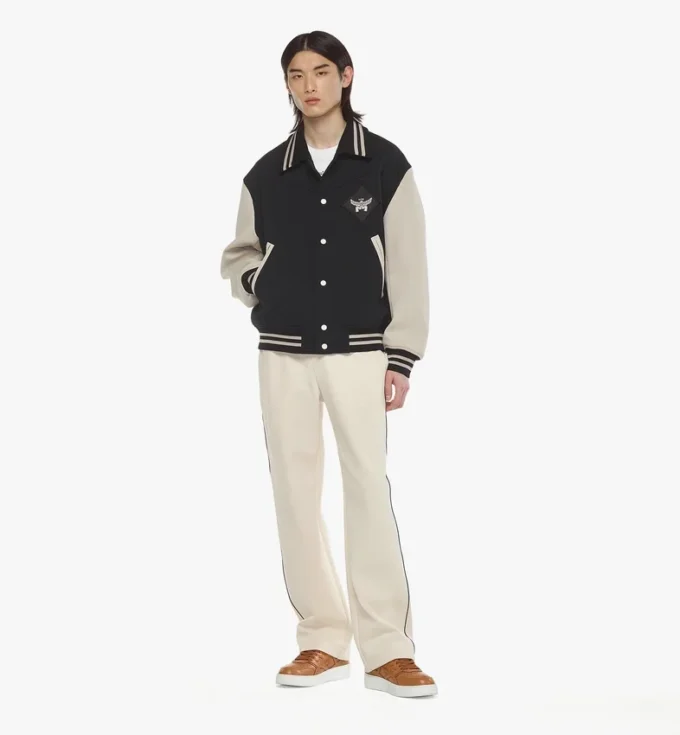 Essential Logo Patch Varsity Jacket