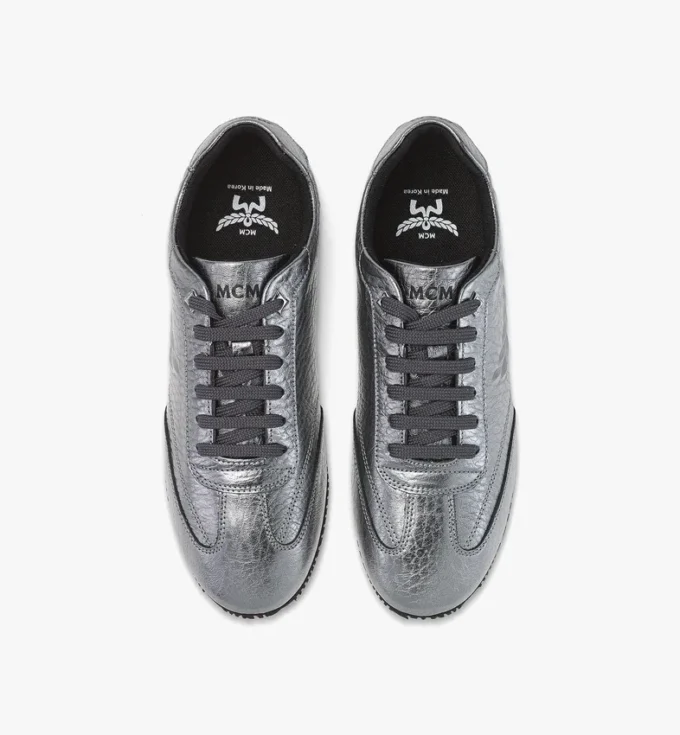 Federlite Sneakers in Laurel Metallic Leather Federlite Sneakers in Laurel Metallic Leather
