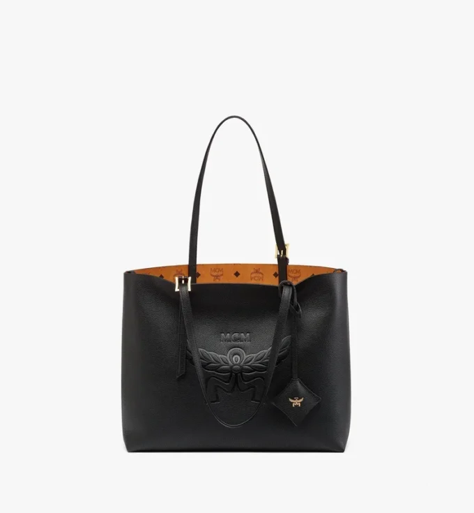 Himmel Shopper in Embossed Logo Leather Himmel Shopper in Embossed Logo Leather