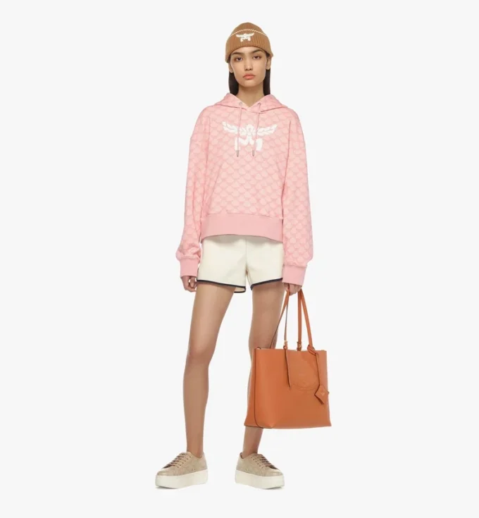 Himmel Shopper in Embossed Logo Leather Himmel Shopper in Embossed Logo Leather