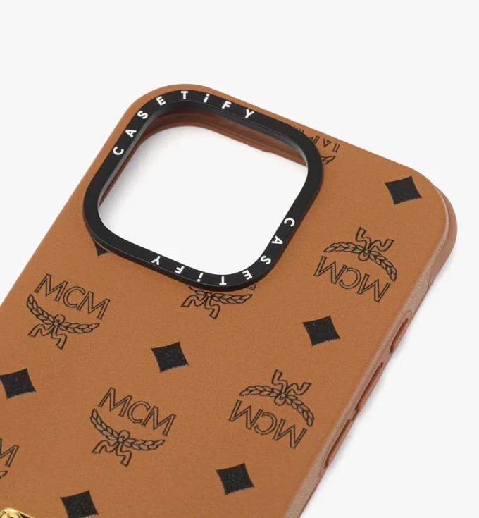 Iphone 16 Pro Mcm X Casetify Brass Plate Bioveg Iphone Case