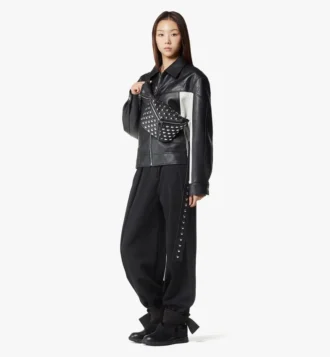 jacket in lambskin 2 330x357 - Diamant 3D Belt Bag in Galactic Gala Lambskin