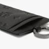 Lanyard Id Card Holder in Embossed Monogram Leather