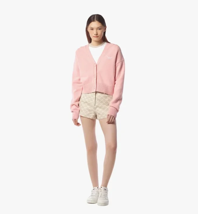 Laurel Cropped Cardigan in Wool and Recycled Cashmere