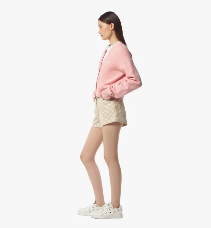 Laurel Cropped Cardigan in Wool and Recycled Cashmere