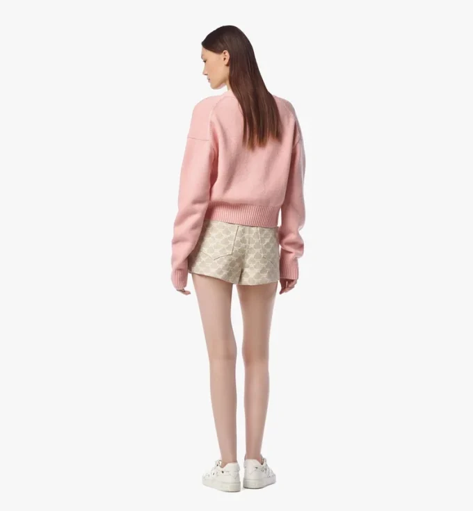 Laurel Cropped Cardigan in Wool and Recycled Cashmere