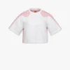 Laurel Cropped T-Shirt in Organic Cotton and Monogram Econyl®