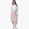 Laurel Cropped T-Shirt in Organic Cotton and Monogram Econyl®