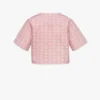 Laurel Cropped T-Shirt in Organic Cotton and Monogram Econyl®