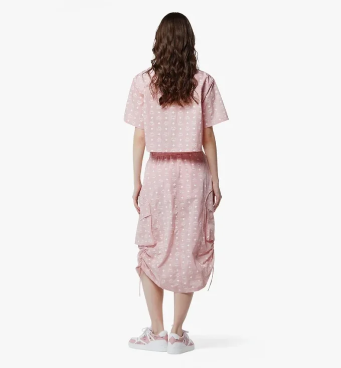 Laurel Cropped T-Shirt in Organic Cotton and Monogram Econyl®