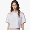 Laurel Cropped T-Shirt in Organic Cotton and Monogram Econyl®