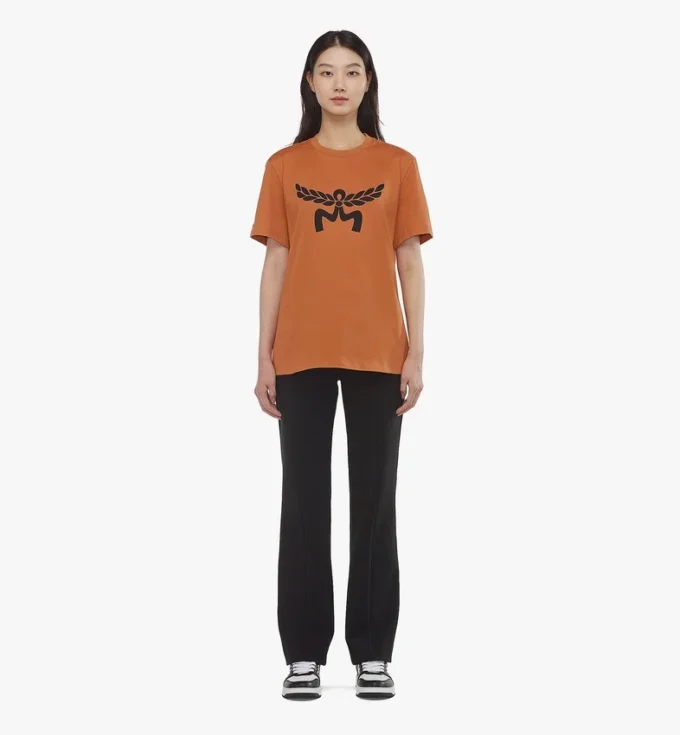 Laurel Logo Print T-Shirt in Organic Cotton