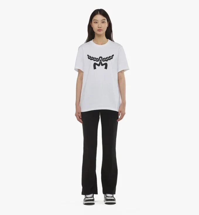Laurel Logo Print T-Shirt in Organic Cotton