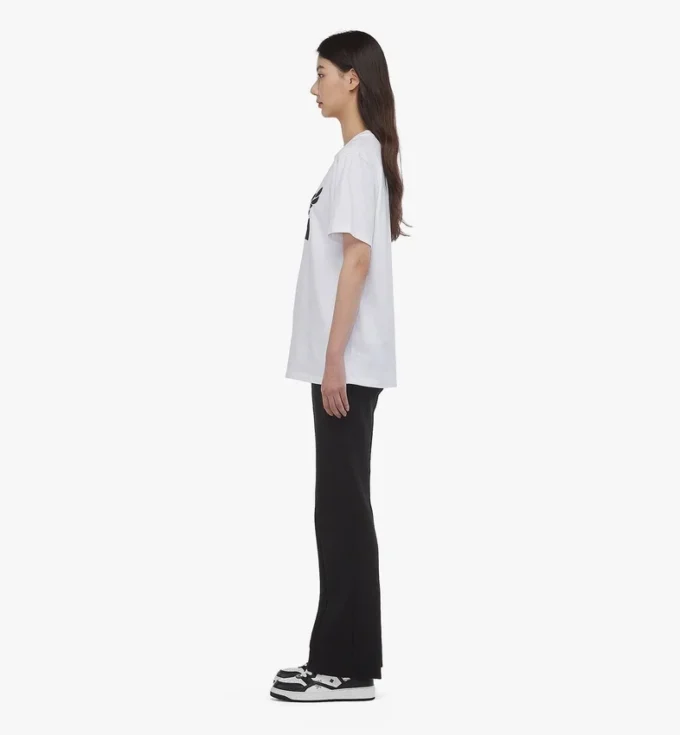 Laurel Logo Print T-Shirt in Organic Cotton