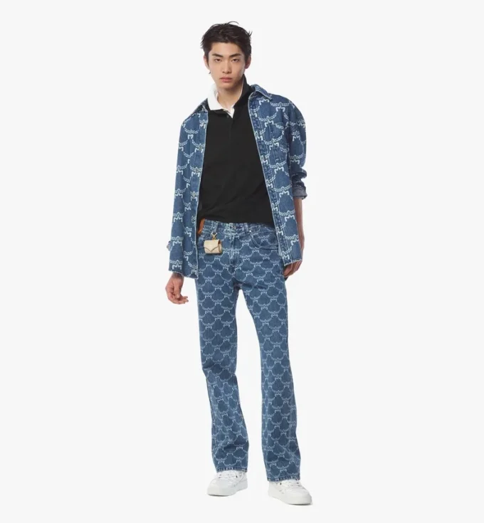 Lauretos Monogram Denim Shirt