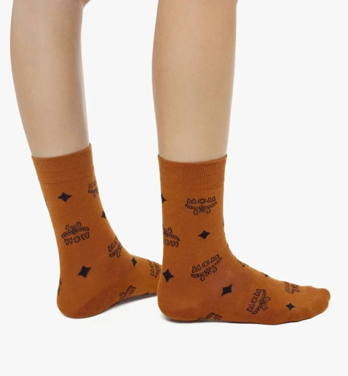 Monogram Knit Socks