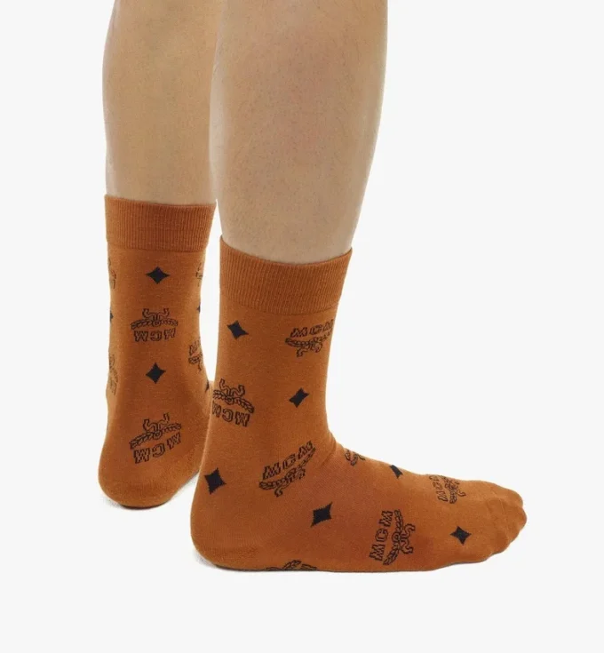 Monogram Knit Socks