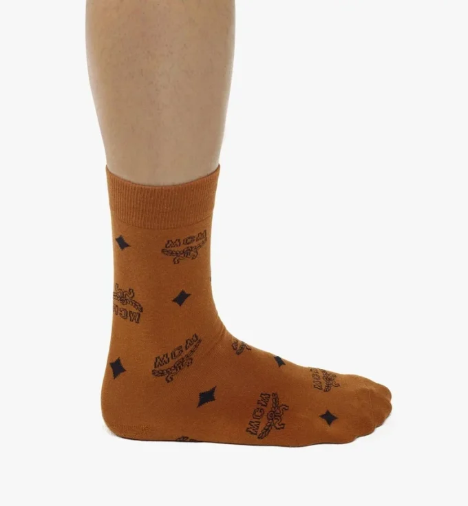Monogram Knit Socks