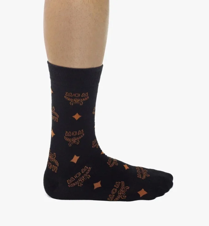Monogram Knit Socks
