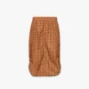 Monogram Midi Skirt in Recycled Nylon