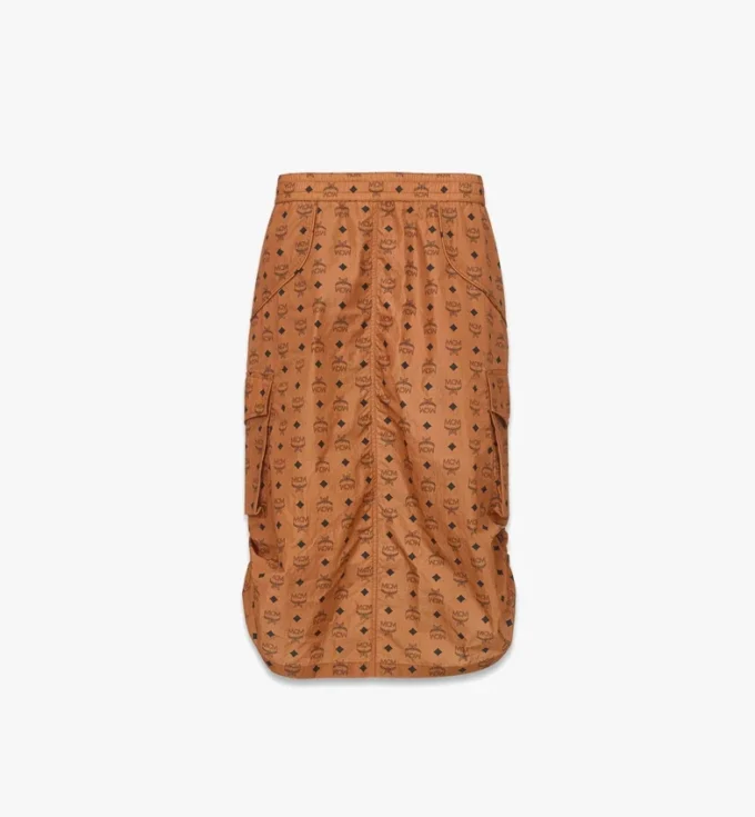 Monogram Midi Skirt in Recycled Nylon