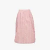 Monogram Midi Skirt in Recycled Nylon