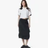 Monogram Midi Skirt in Recycled Nylon