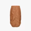 Monogram Midi Skirt in Recycled Nylon
