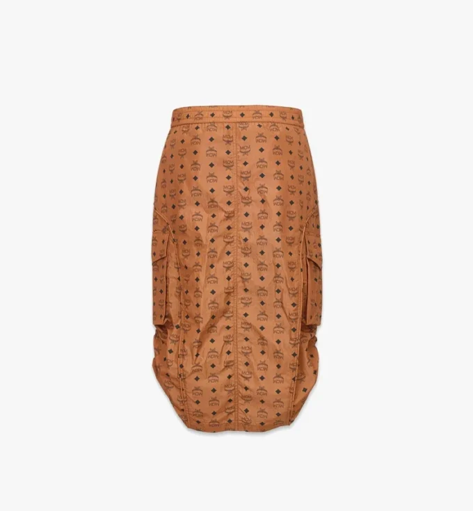 Monogram Midi Skirt in Recycled Nylon