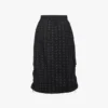 Monogram Midi Skirt in Recycled Nylon