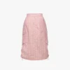 Monogram Midi Skirt in Recycled Nylon