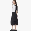 Monogram Midi Skirt in Recycled Nylon