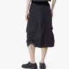 Monogram Midi Skirt in Recycled Nylon