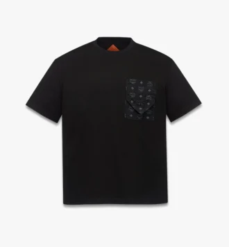 Monogram Patch Pocket T-Shirt in Organic Cotton