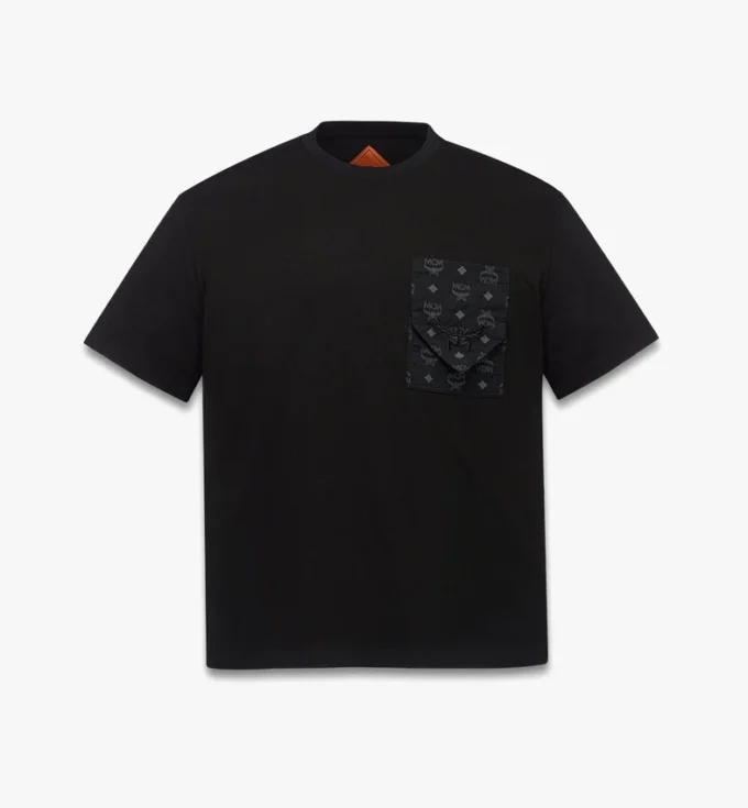 Monogram Patch Pocket T-Shirt in Organic Cotton