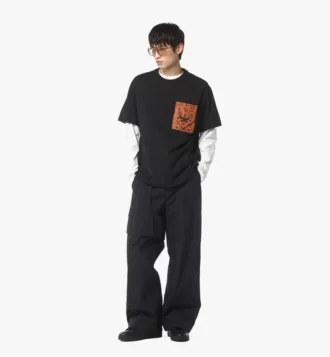 Monogram Patch Pocket T-Shirt in Organic Cotton