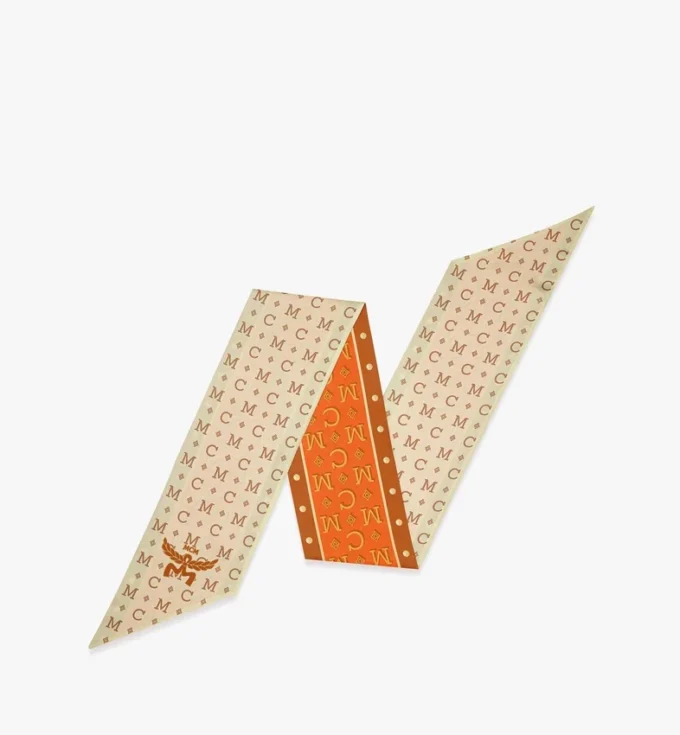 Monogram Petite Scarf in Organic Silk