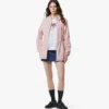 Monogram Print Hooded Windbreaker in Recycled Nylon